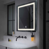LED Spiegel Quadratisch | Touch-Schalter | Neutralweißes Licht - Reyze Seria Salono Model 1